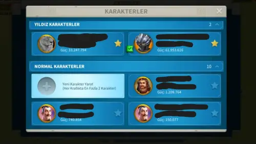 ROK - GÜÇ 62M WIP 16 FIRSAT HESAP